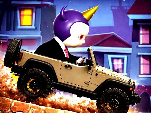 Labubu Wheelie Stunt Racing