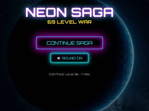 Neon Tic Tac Toe: 69 Level Puzzles