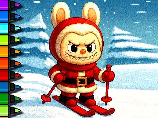 Labubu Coloring: Girls' Art Play