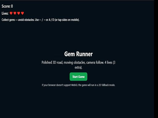 Gem Runner: Speed Rush