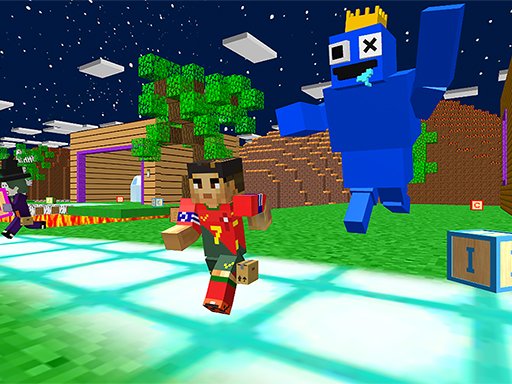 Rainbow Escape: Blue Monster Run