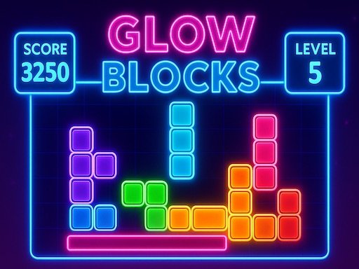 Endless Glow Tetris Puzzles