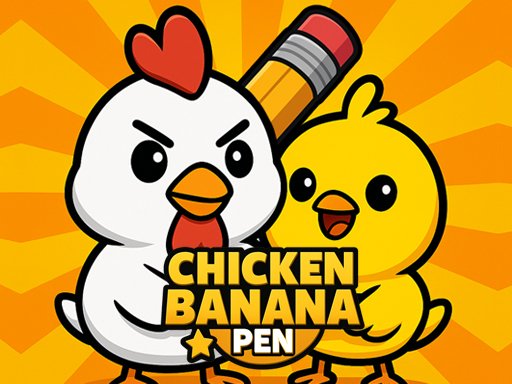 Chicken Banana Pen: Aim & Stab Puzzle